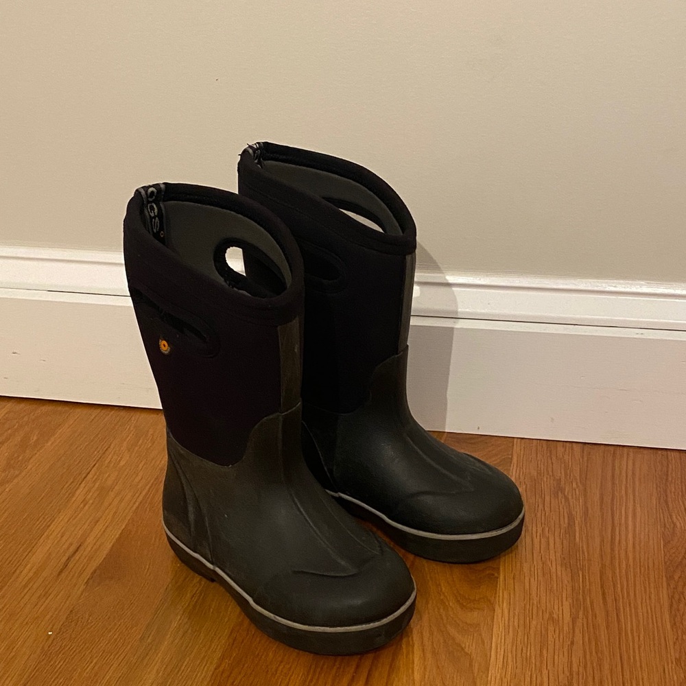Bogs Kids Black Rain Boots